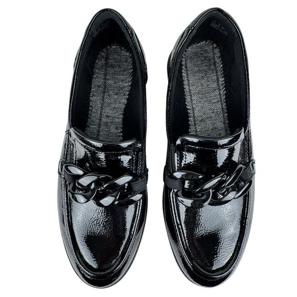 Clarks Womens Zylah May Platform Loafers 8.5 Black Goth Punk Cosplay Preppy - Picture 6 of 15